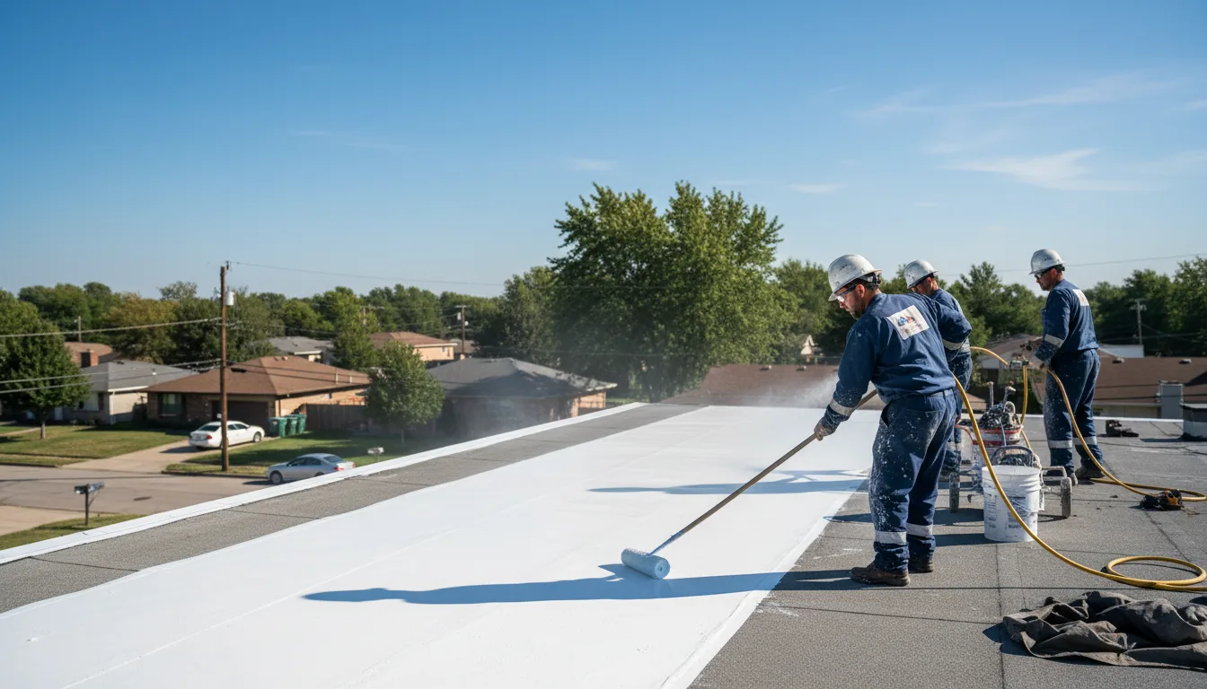 Commercial roof coating in Palos Hills, IL near me